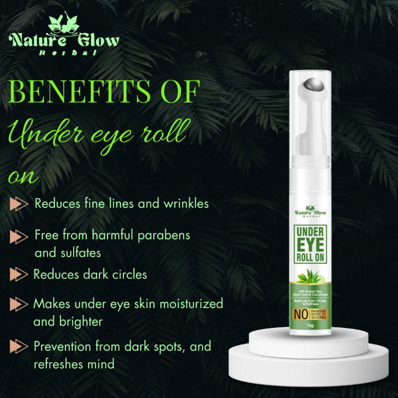 Nature Glow Herbal Under Eye Gel Roll Combo