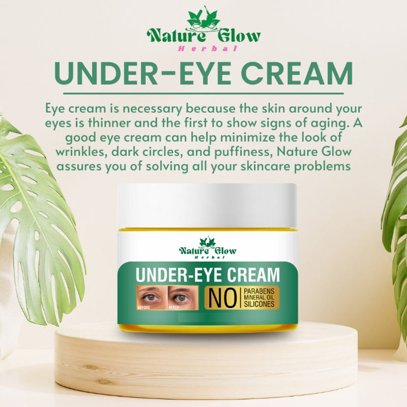 Nature Glow Herbal Under Eye Cream & Bluebery Roll On Combo