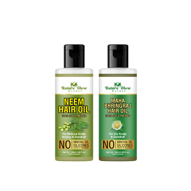 Nature Glow Herbal Neem & Bhringraj Hair Oil Combo