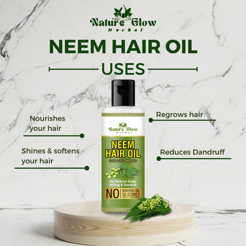 Nature Glow Herbal Neem & 4 In 1 Onion Hair Oil Combo