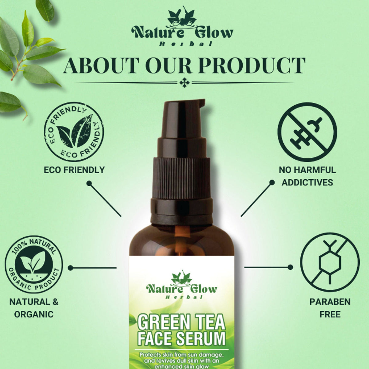 Nature Glow Herbal Green Tea Serum