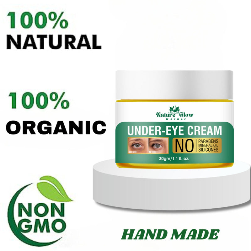 Nature Glow Herbal Under Eye Cream, Brighten, Hydrate