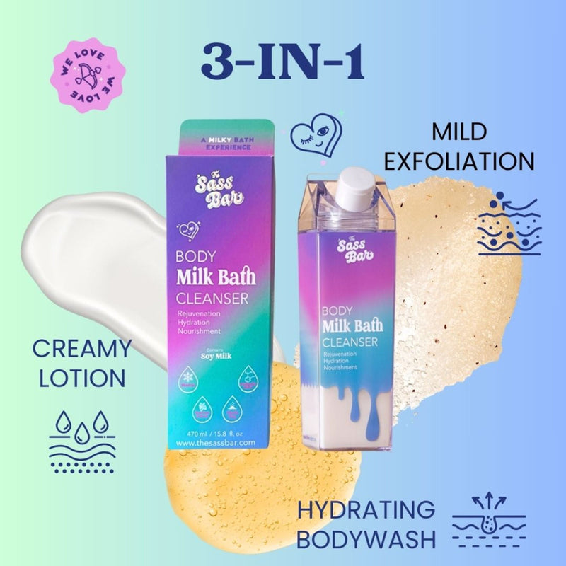 The Sass Bar Aurora Cooling Bodywash Cleanser with Salicyclic Acid + Kaolin Clay For Oily Skin