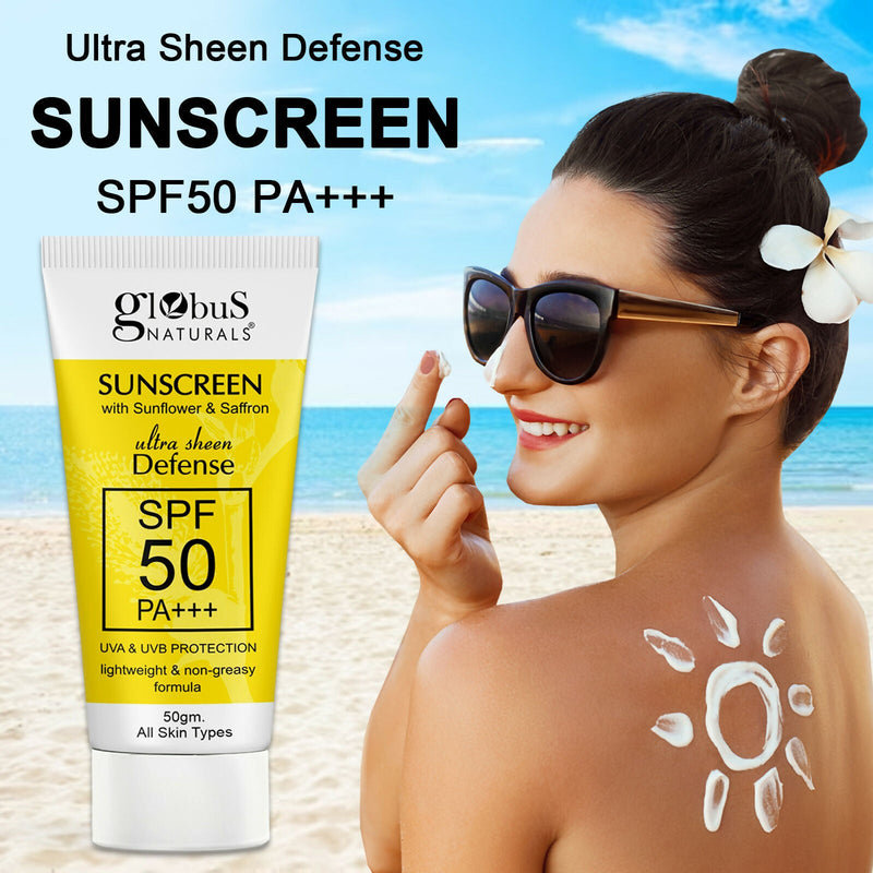 Globus Naturals Sunscreen with Ultra Sheen Defense