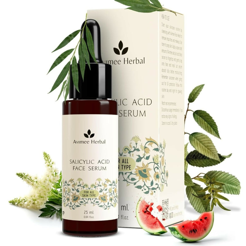 Avimee Herbal Salicylic Acid Face Serum For Acne, Blackheads & Open Pores