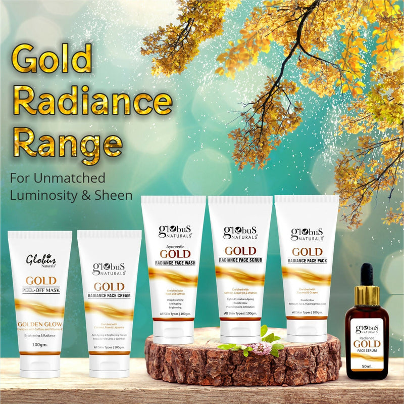 Globus Naturals Gold Radiance Anti Ageing & Brightening Face Wash