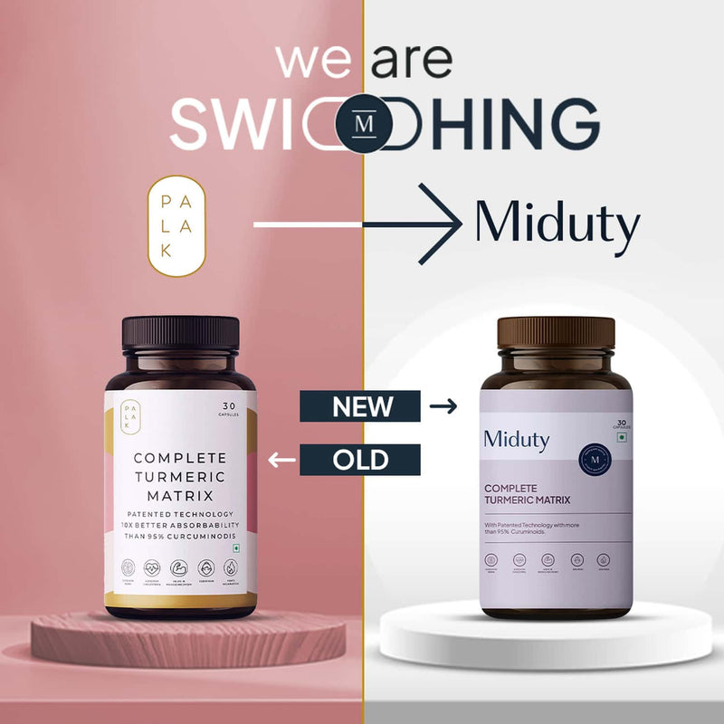Miduty by Palak Notes Complete Turmeric Matrix Capsules