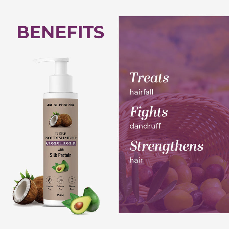 Jagat Pharma Jagat Pharma Shampoo + Conditioner: Dynamic Duo for Healthy & Beautiful Hair