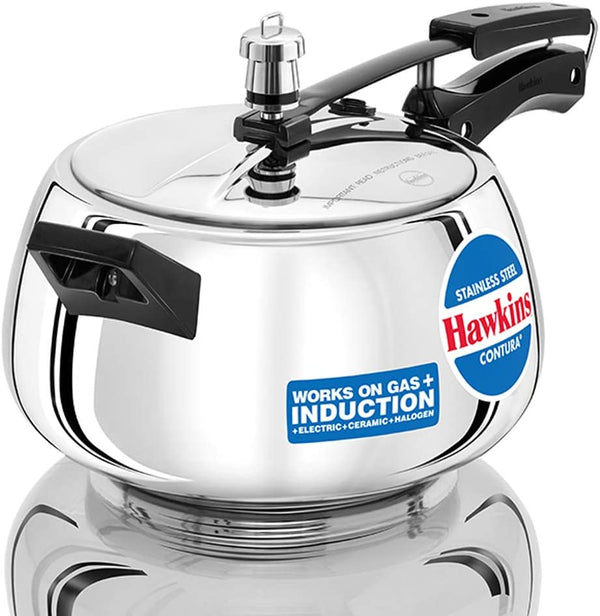 Hawkins SSC50 Stainless Steel Contura Pressure Cooker 5 Liter