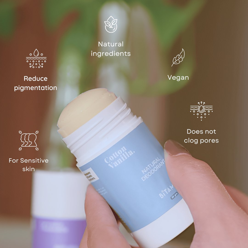 Bitamin Cotton Vanilla Natural Deodorant Roll On
