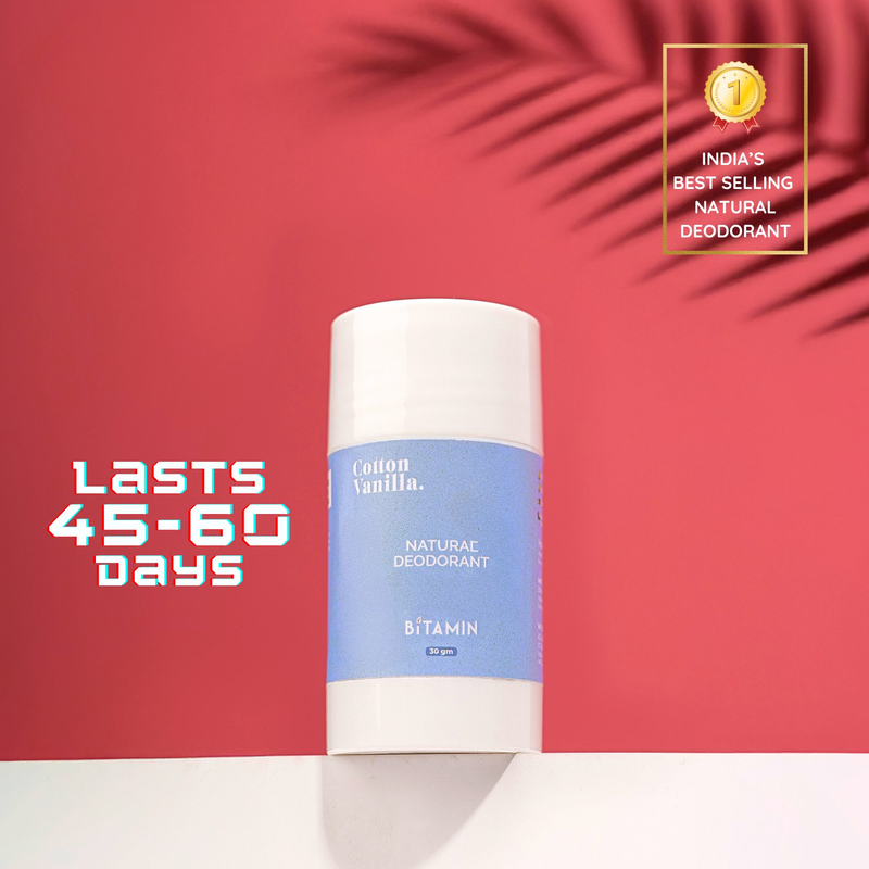 Bitamin Cotton Vanilla Natural Deodorant Roll On