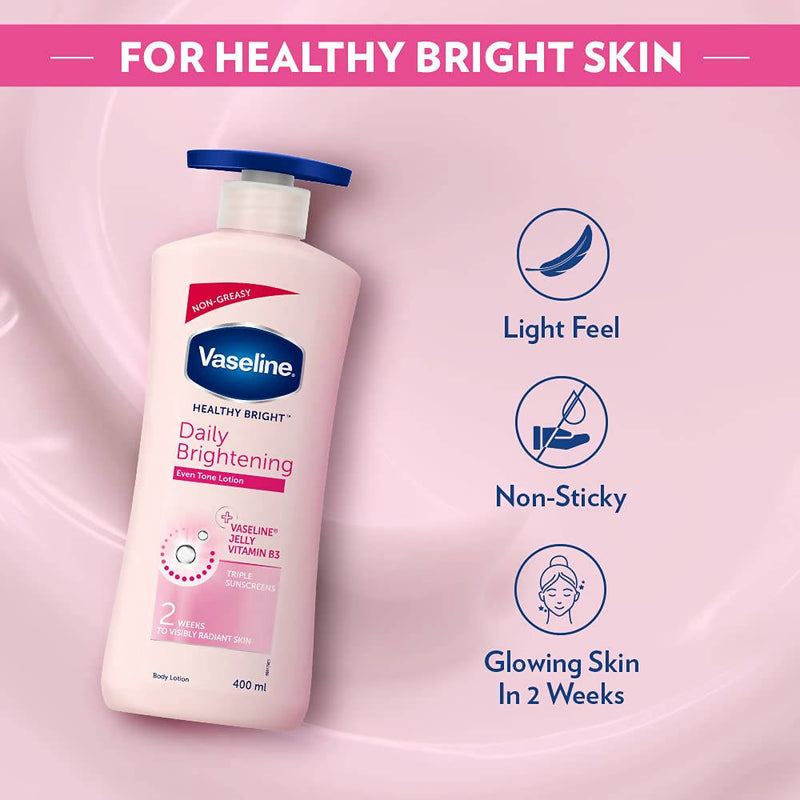 Vaseline Healthy Bright Daily Brightening Body Lotion 400 ML