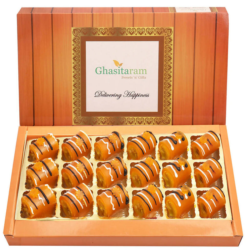 Ghasitaram Mango Roll Delight Sweets