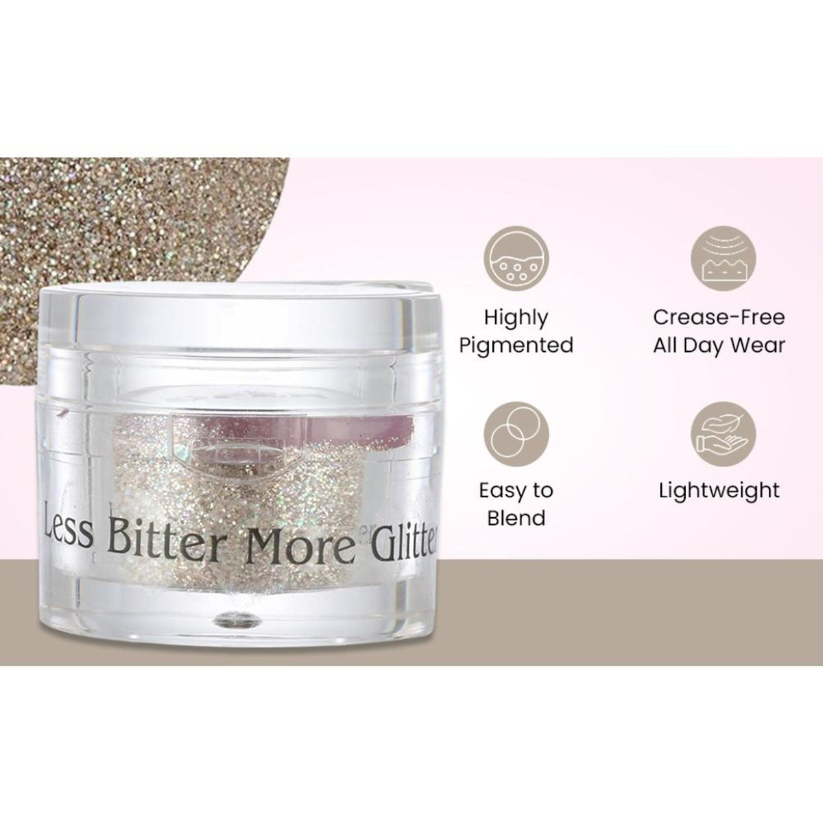 London Prime Makeup Glitter - White Gold