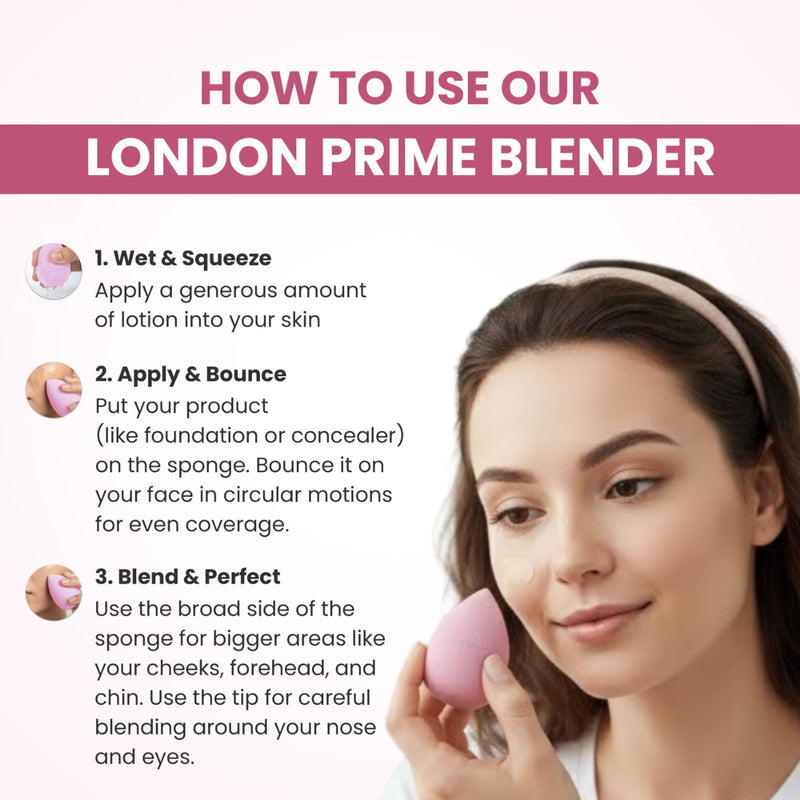 London Prime Microfiber Velvet Sponge - Cameo Pink ( Formerly London Pride Cosmetics )