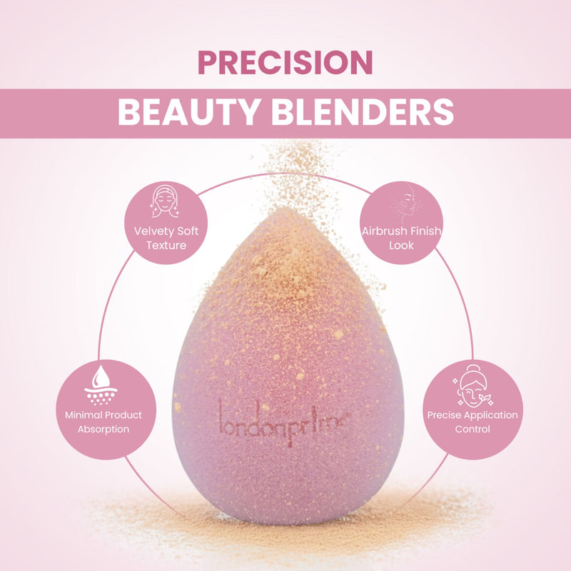 London Prime Precision Beauty Blender - Cameo Pink ( Formerly London Pride Cosmetics )