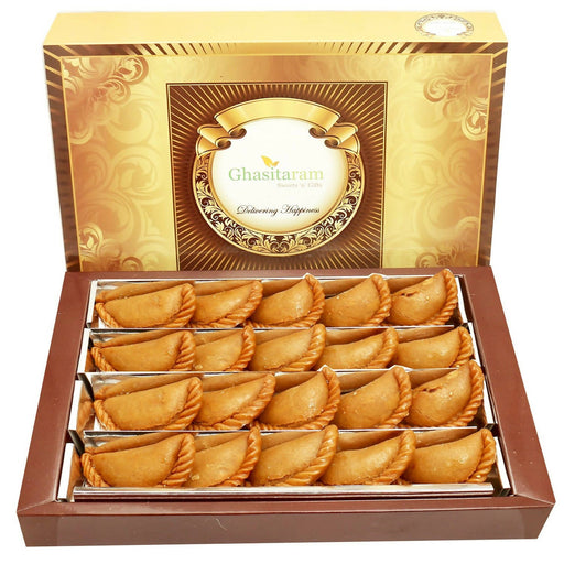Ghasitaram Holi Sweets - Dry Sweet Wheat Gujiya