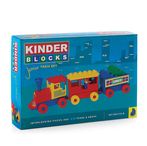 Peacock Learning & Educational Building Interlocking Blocks Set For Kids - Junior Train Set
