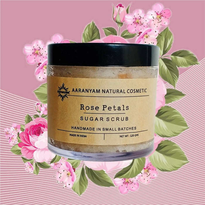 Aaranyam Rose Petals Sugar Scrub For Face & Body