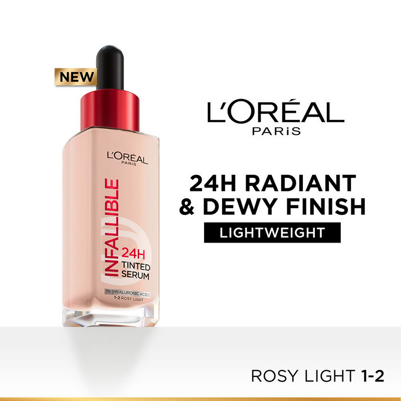 L'Oreal Paris Infallible 24H Tinted Serum Foundation - Rosy Light