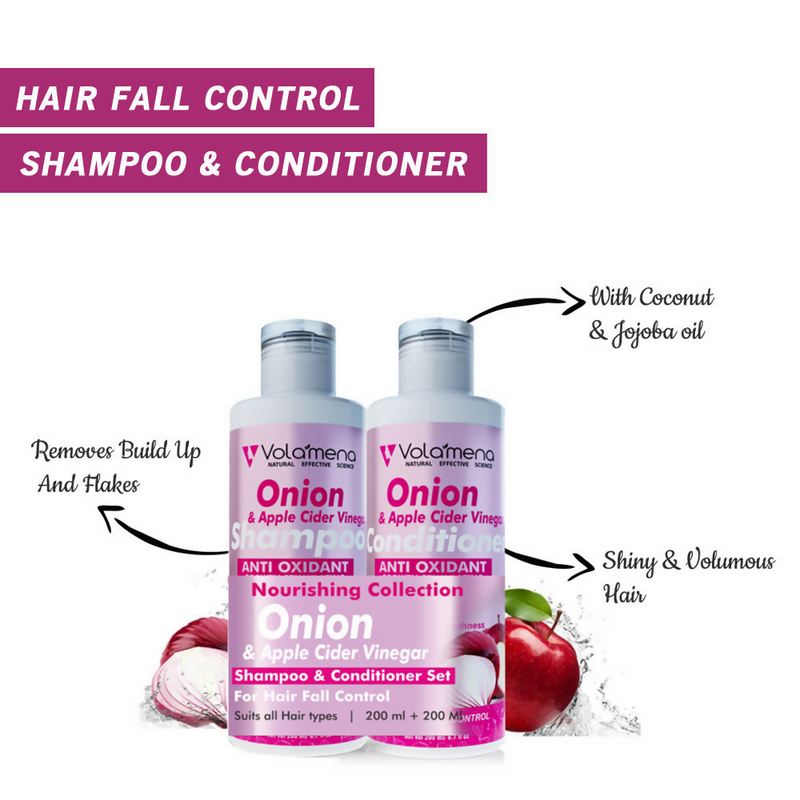 Volamena Onion Apple Cider Vinegar Shampoo And Conditioner