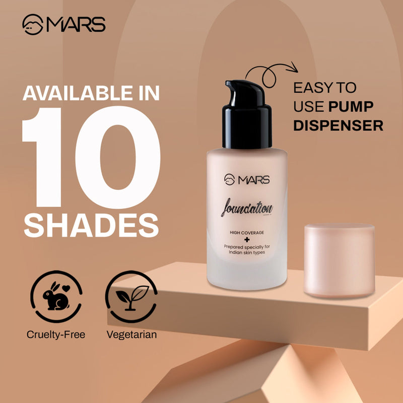MARS Cosmetics SPF50 PA++++ High Coverage Liquid Foundation - 2