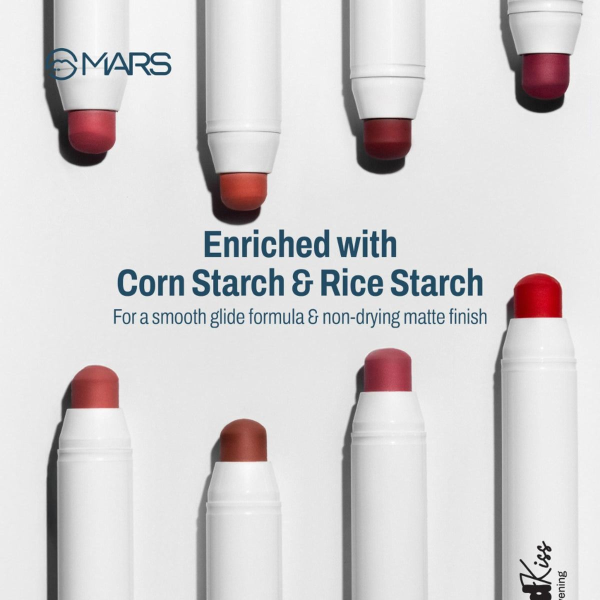 MARS Cosmetics Cloud Kiss Soft - Matte Lip Crayon - 18 Crimson Drift
