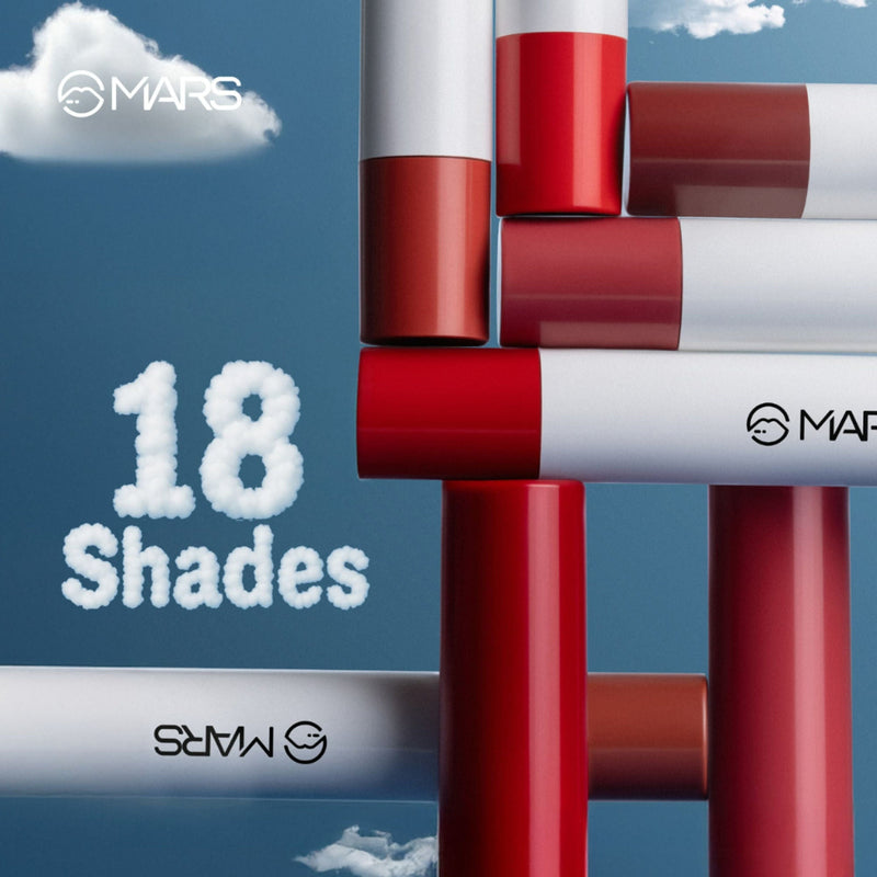 MARS Cosmetics Cloud Kiss Soft - Matte Lip Crayon - 18 Crimson Drift