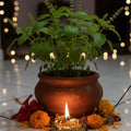Wood estate Crafted From Metal Designer Diya