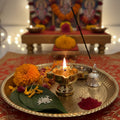 Wood estate Crafted From Metal Designer Diya