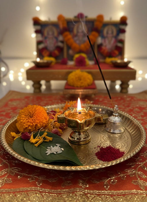 Wood estate Crafted From Metal Designer Diya