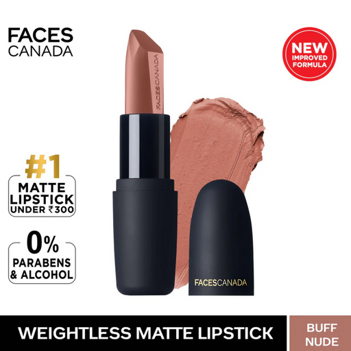Faces Canada Weightless Matte Finish Lipstick - Buff Nude 05
