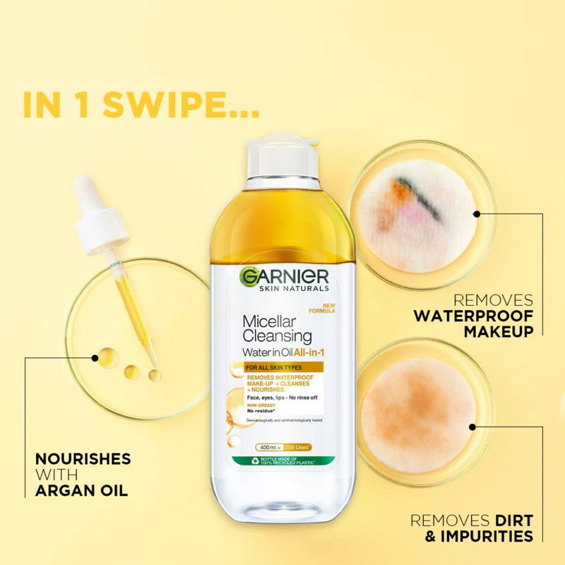 Garnier Skin Naturals, Micellar Oil-Infused Cleansing Water