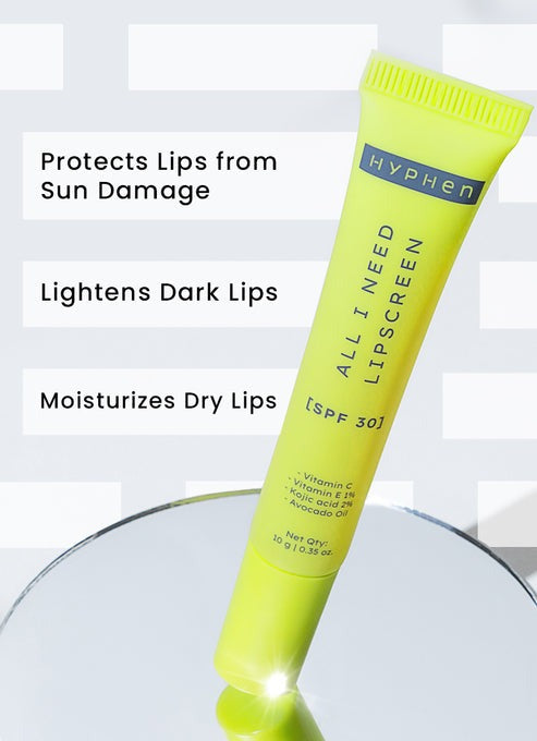 Hyphen By Kriti Sanon All I Need Lipscreen SPF 30, Hydrating & Moisturizing Lip Balm for Men & Women
