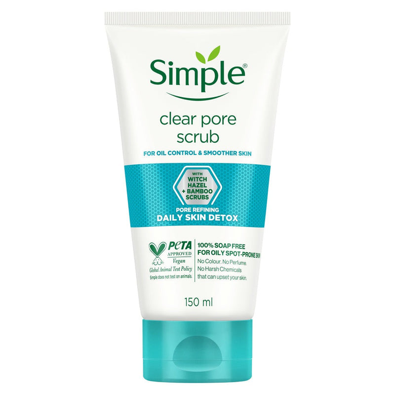 Simple Daily Skin Detox Clear Pore Facial Scrub