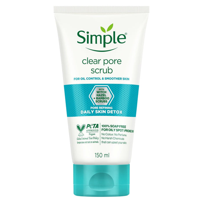 Simple Daily Skin Detox Clear Pore Facial Scrub