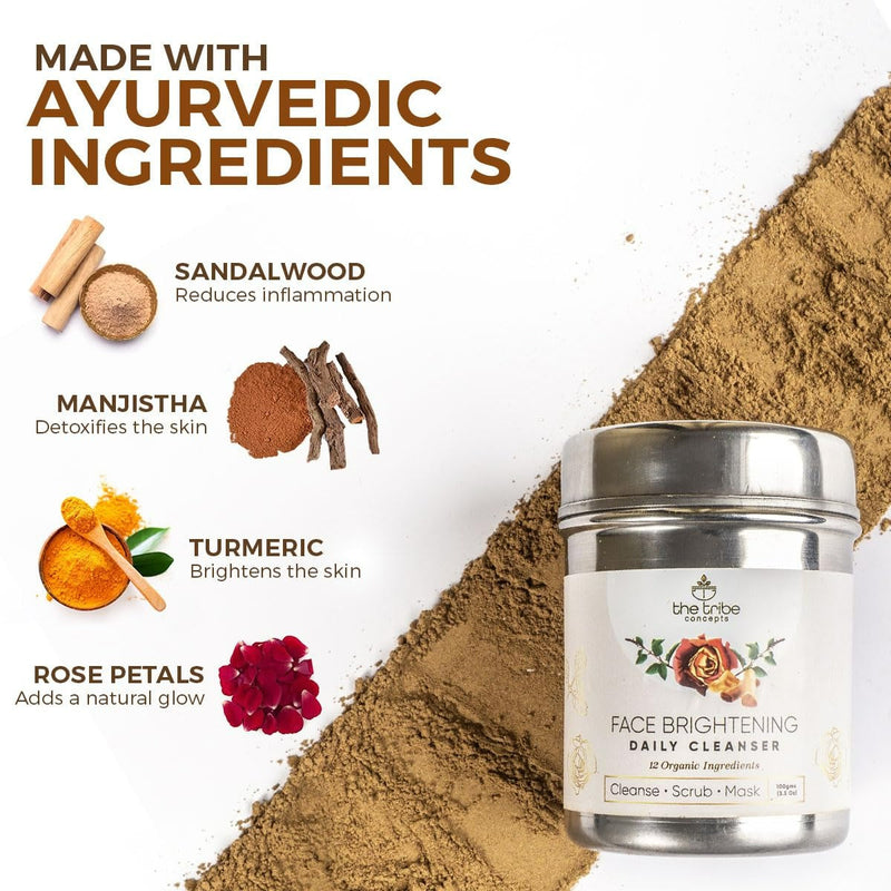 The Tribe Concepts Face Brightening Daily Cleanser & 24K Kumkumadi Thailam