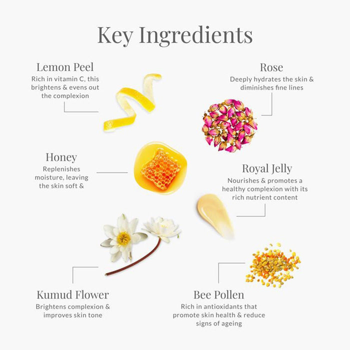 Forest Essentials Facial Cleanser Mashobra Honey, Lemon & Rose Water