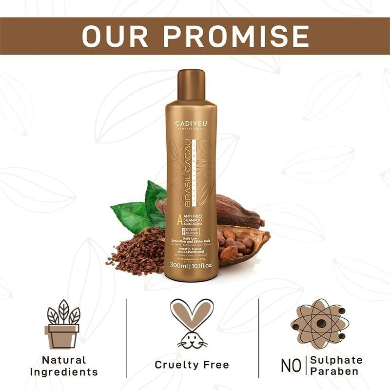 Cadiveu Brasil Cacau Anti Frizz Shampoo-Sulfate Free