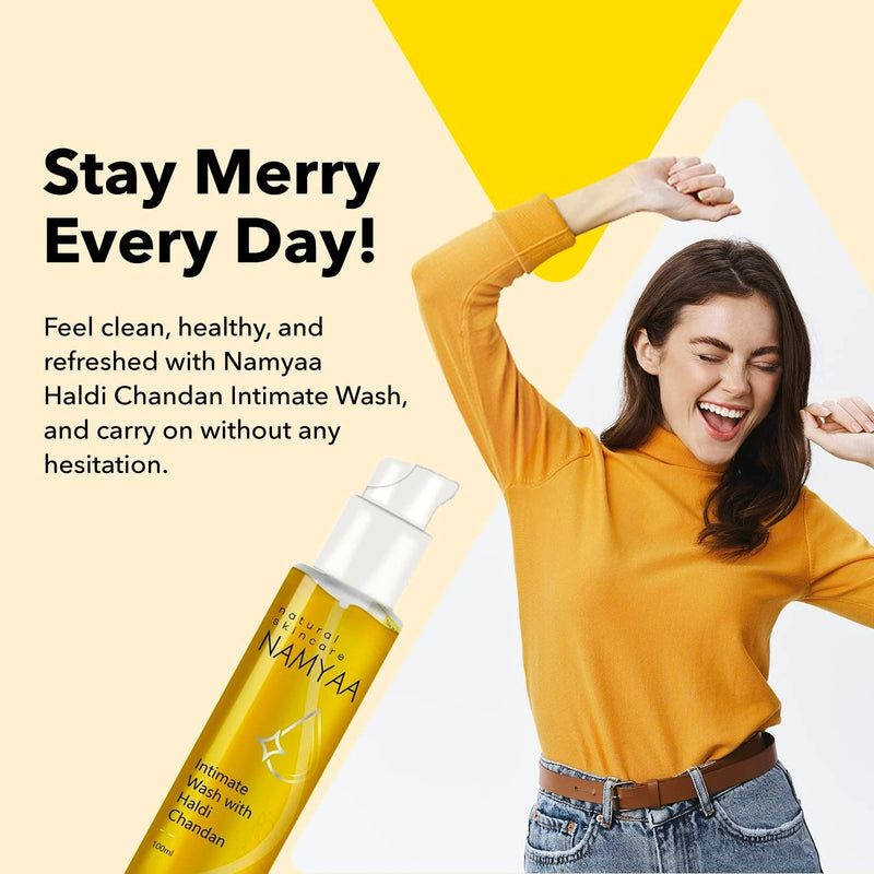 Namyaa Haldi Chandan Intimate Hygiene Wash | pH Balanced