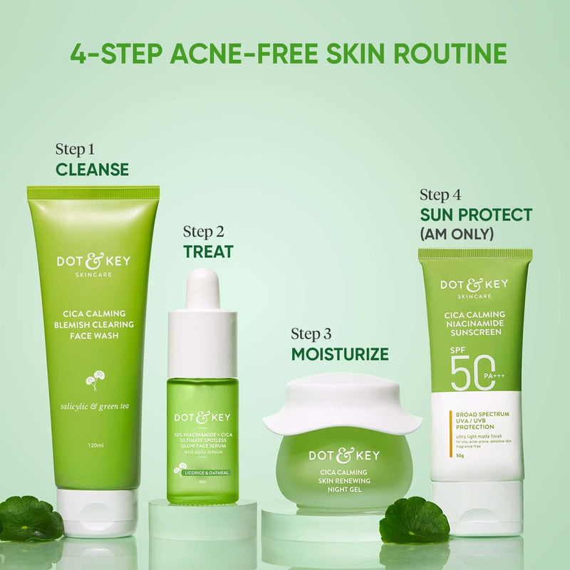 Dot & Key 10% Niacinamide Cica Glow Face Serum, Fades Acne Scars & Dark Spots