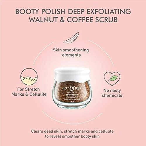 Dot & Key Booty Polish Deep Exfoliating Walnut & Coffee Body Scrub