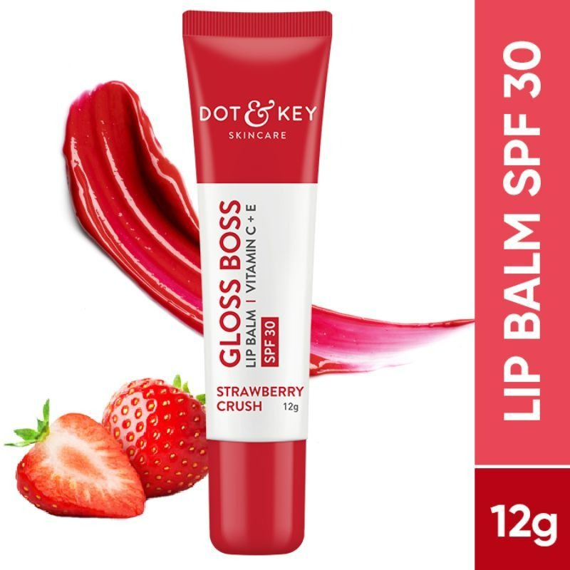 Dot & Key Gloss Boss Strawberry Red Lip Balm