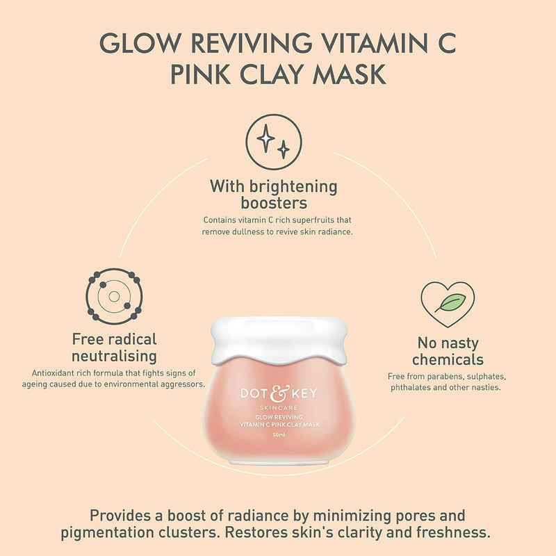 Dot & Key Glow Reviving Vitamin C Pink Clay Face Mask