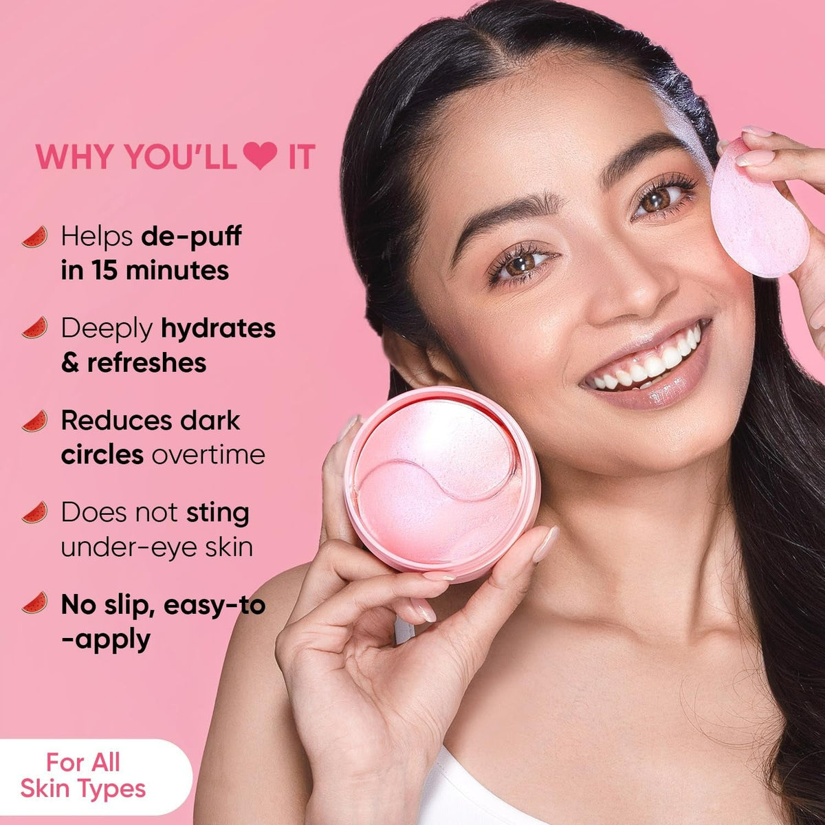 Dot & Key Watermelon Cooling Hydrogel Eye Patches