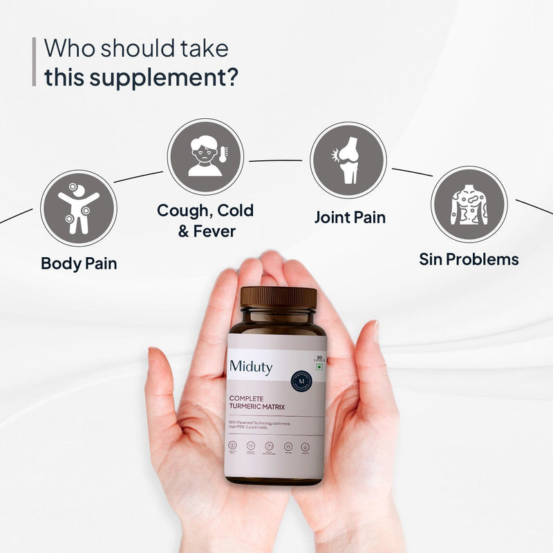 Miduty by Palak Notes Complete Turmeric Matrix Capsules