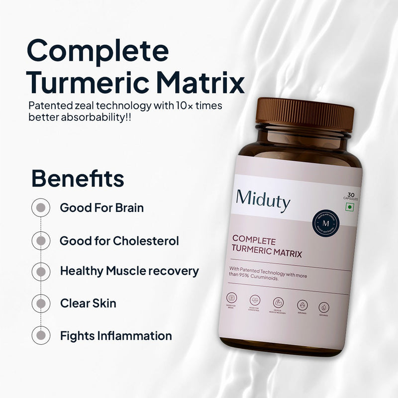 Miduty by Palak Notes Complete Turmeric Matrix Capsules