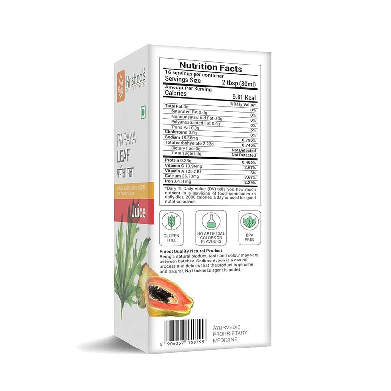Krishna's Herbal & Ayurveda Papaya Leaf Juice