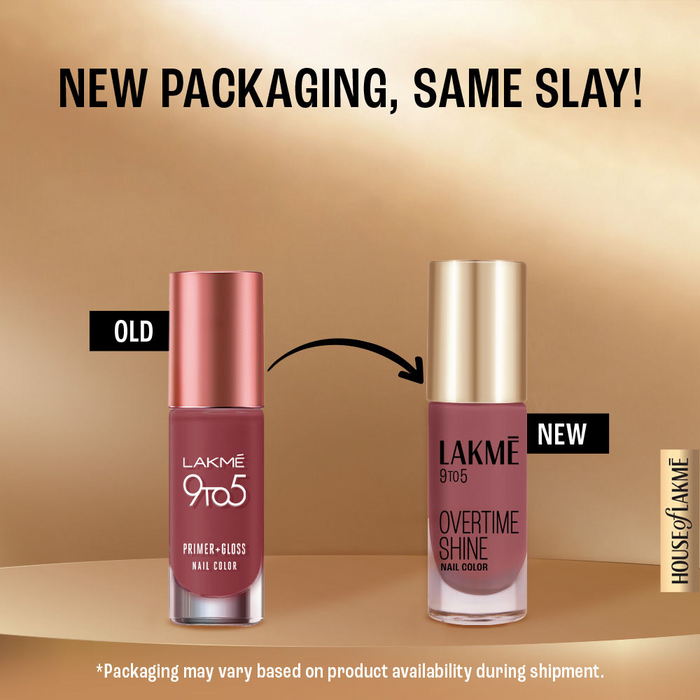 Lakme 9 to 5 Red Alert Primer + Gloss Nail Polish - The Perfect Vibrant Shade