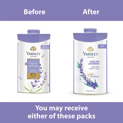 Yardley London English Lavender Perfumed Deodorizing Talc Talcum Powder